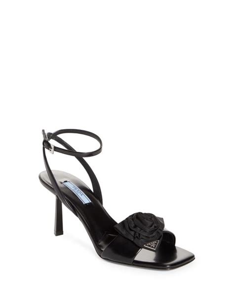 prada rose ankle strap sandal|prada leather sandals.